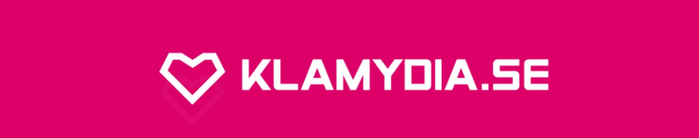 Symbolbild för Klamydia.se, Västra Götaland. Rosa bild med vit text och ett hjärta