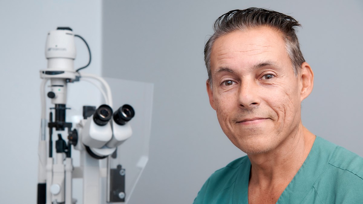 Marcelo Ayala, överläkare på ögonkliniken, Skaraborgs Sjukhus.