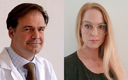 Joakim Strömberg, överläkare på Alingsås lasarett, och Anna Zachrisson, specialist i ortopedisk kirurgi på Kungälvs sjukhus