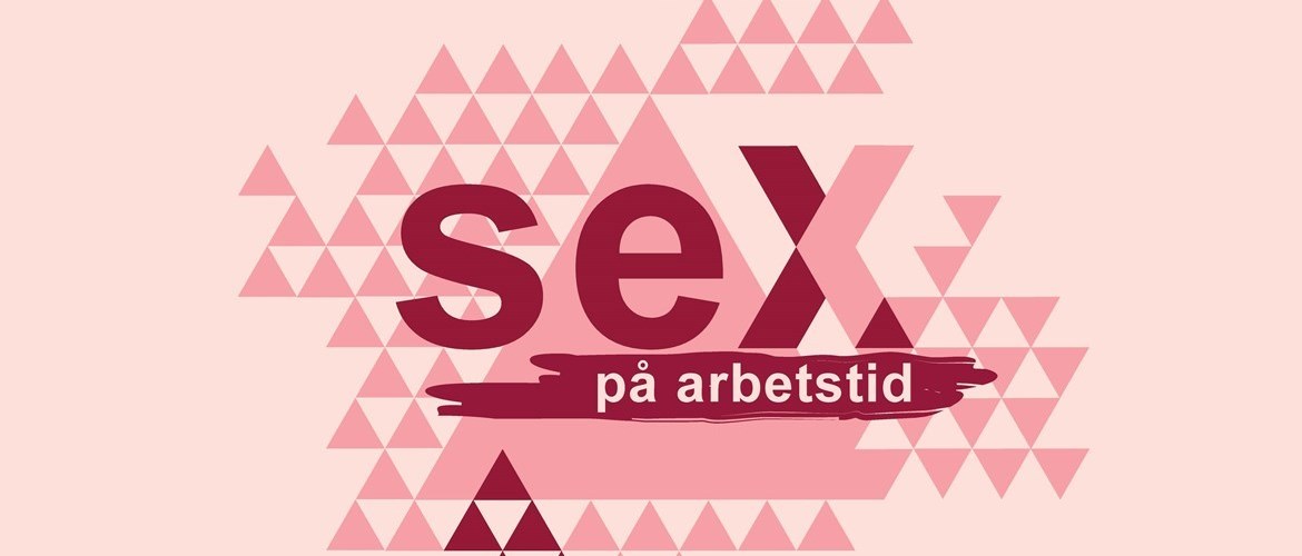 Logga i rött och rosa med texten Sex på arbetstid