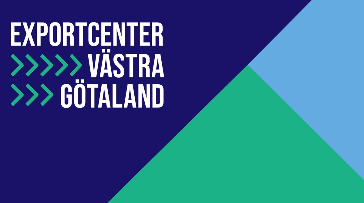 Bild med logotyp för exportcenter västra götaland