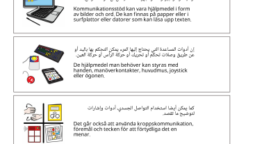 Om kommunikationsstöd