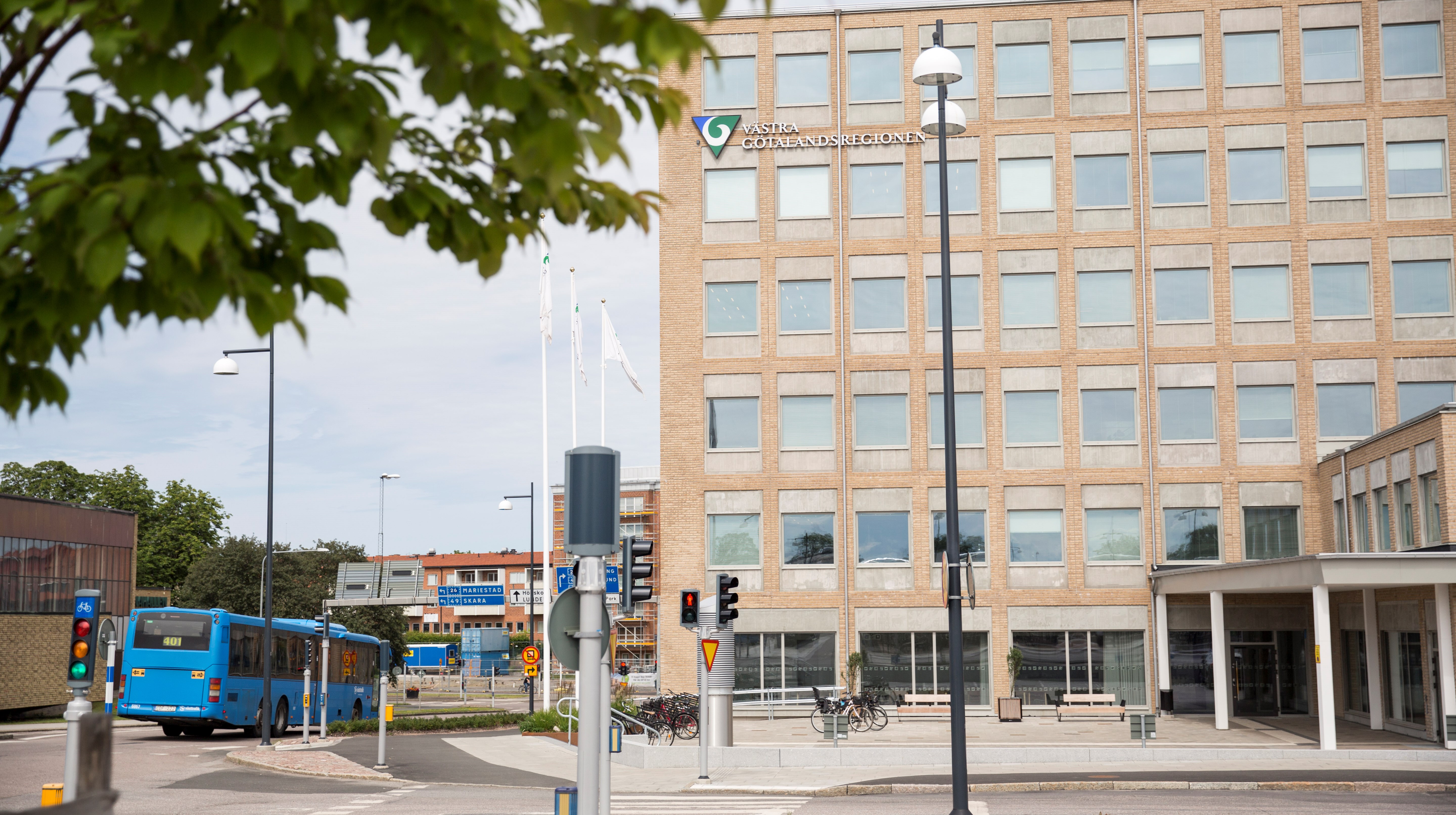 Exteriör av Regionens hus i Skövde.