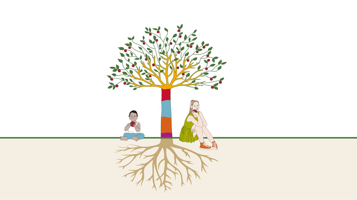 Illustration av träd, som symboliserar tillväxt.