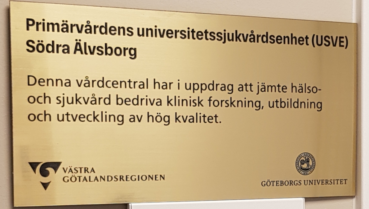 USVE-skylt Södra Älvsborg