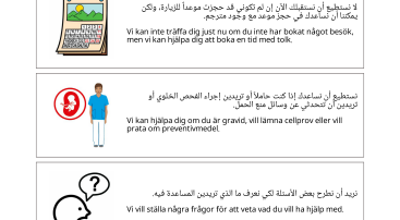 Samtal med obokade patienter på barnmorskemottagning