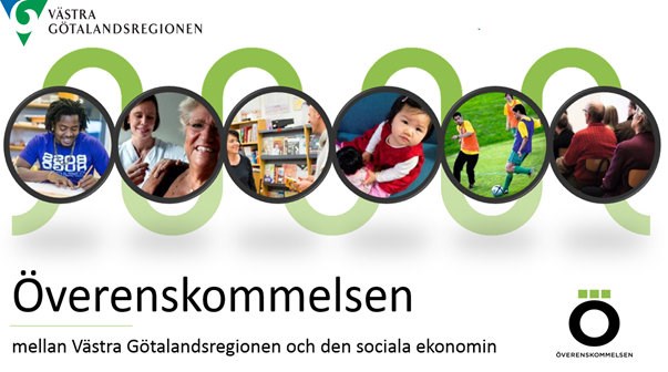 Logotyp överenskommelsen mellan Västra Götalandsregionen och den sociala ekonomin