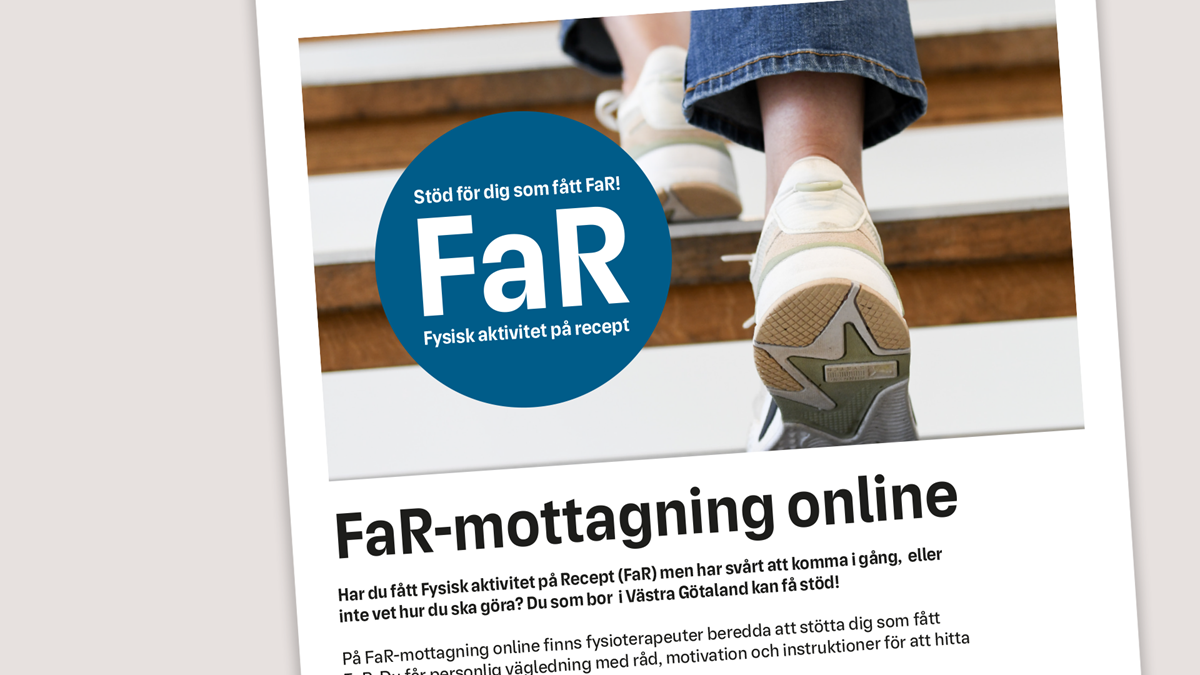 Informationsblad om FaR-mottagning online.